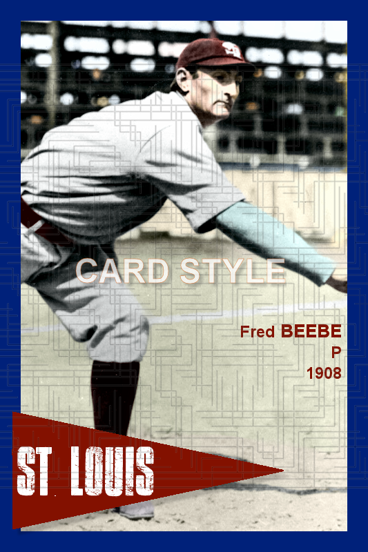 Fred Beebe - 1908 St. Louis Cardinals - choose a size & style