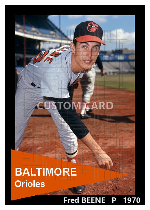 Fred Beene - 1970 Baltimore Orioles - choose a size & style