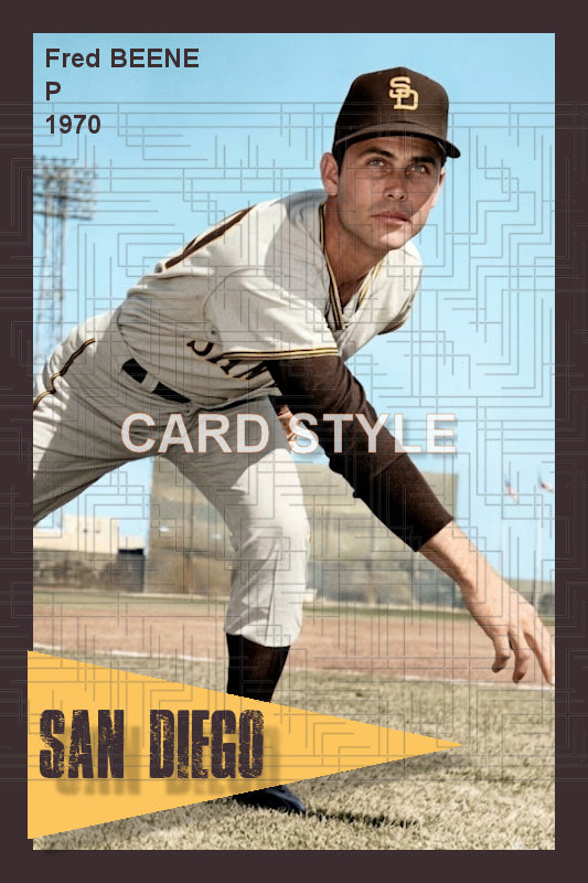 Fred Beene - 1970 San Diego Padres - choose a size & style