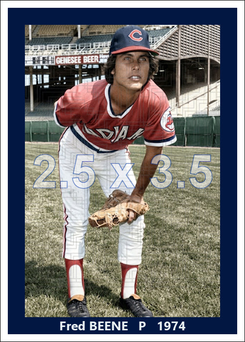 Fred Beene - 1974 Cleveland Indians - choose a size & style