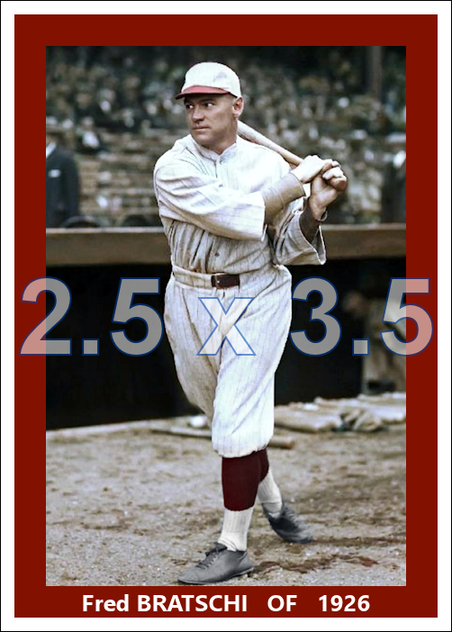 Fred Bratschi - 1926 Boston Red Sox - choose a size & style