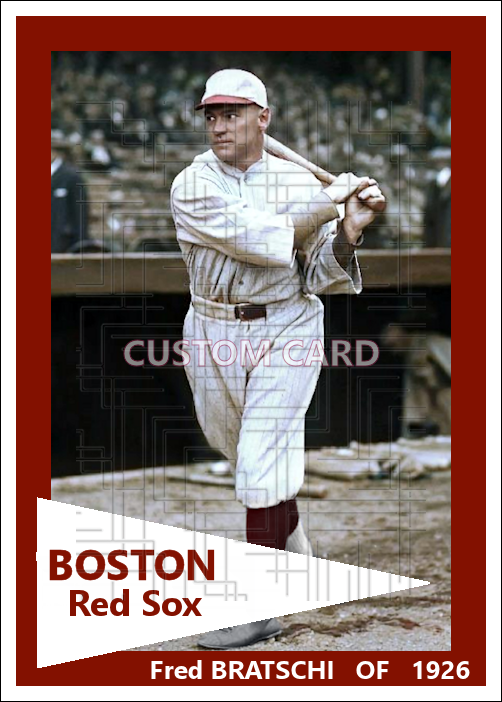 Fred Bratschi - 1926 Boston Red Sox - choose a size & style