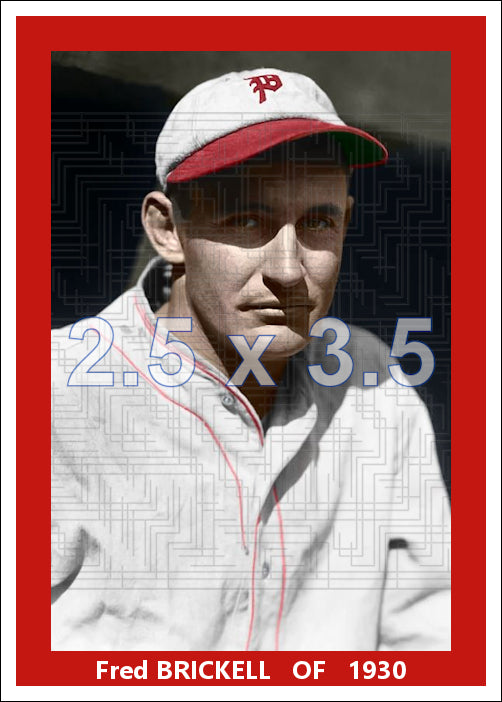 Fred Brickell - 1930 Philadelphia Phillies - choose a size & style