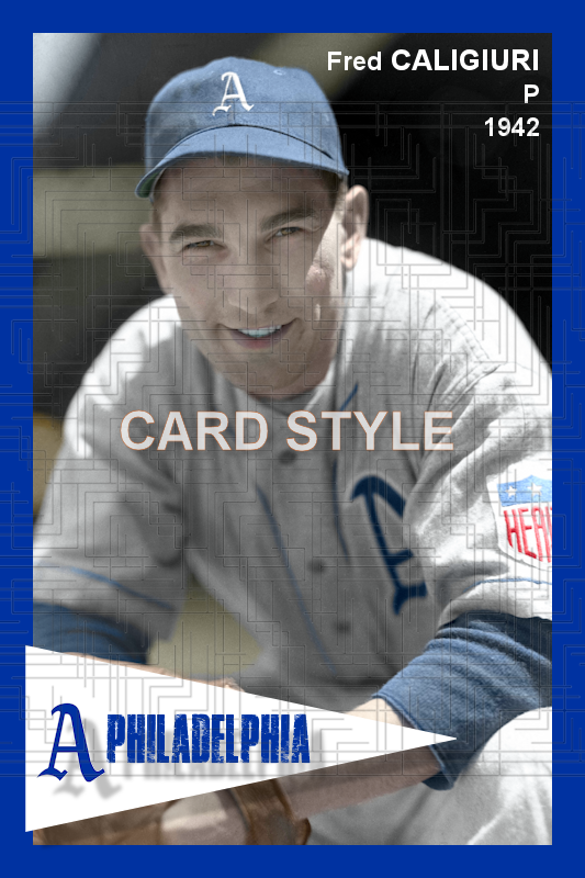 Fred Caligiuri - 1942 Philadelphia Athletics - choose a size & style