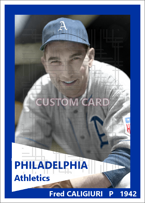 Fred Caligiuri - 1942 Philadelphia Athletics - choose a size & style