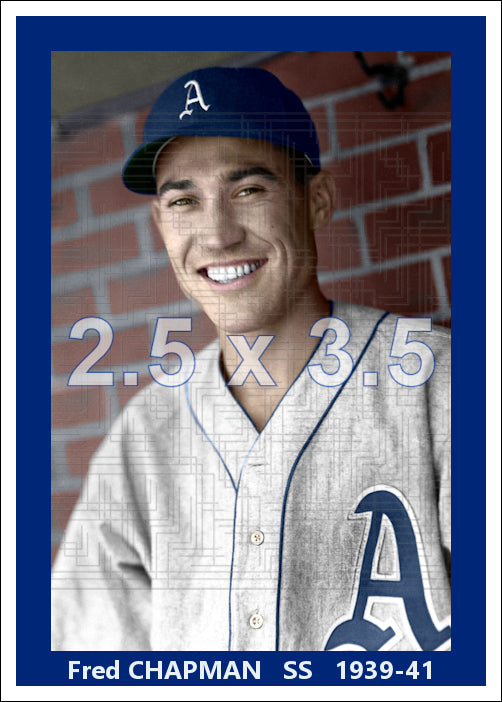 Fred Chapman - 1939-41 Philadelphia Athletics - choose a size & style