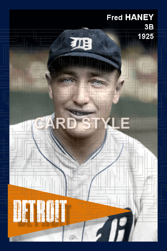 Fred Haney - 1925 Detroit Tigers - choose a size & style