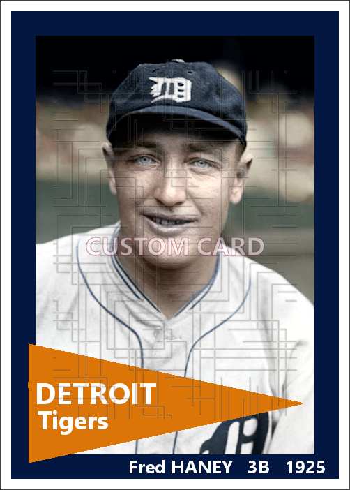 Fred Haney - 1925 Detroit Tigers - choose a size & style