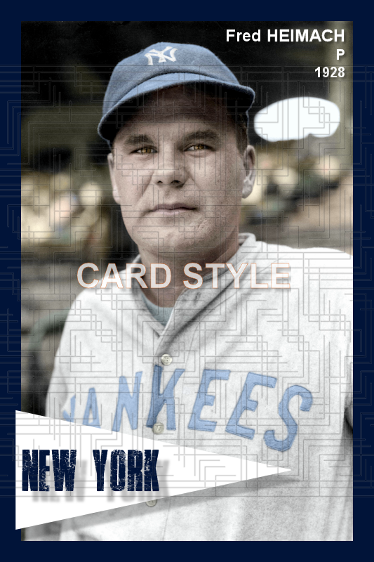 Fred Heimach - 1928 New York Yankees - choose a size & style