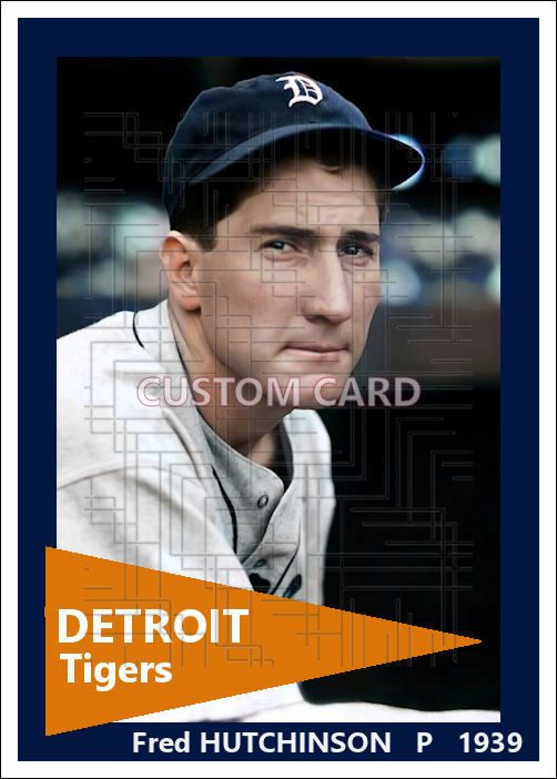 Fred Hutchinson - 1939 Detroit Tigers - choose a size & style