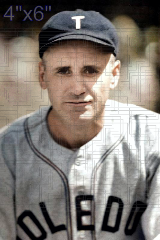 Fred Johnson - 1937 Toledo Mud Hens - choose a size & style
