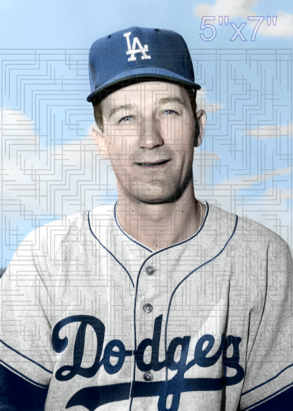 Fred Kipp - 1958 Los Angeles Dodgers - choose a size & style