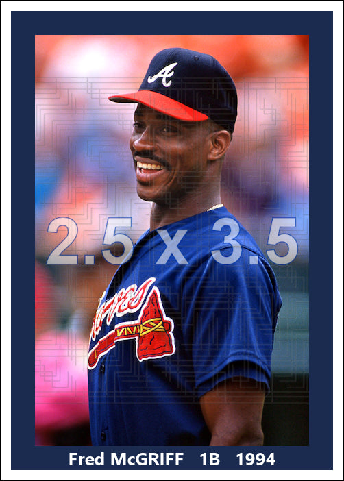 Fred McGriff - 1994 Atlanta Braves - choose a size & style