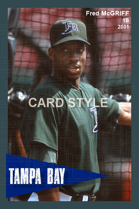 Fred McGriff - 2001 Tampa Bay Devil Rays - pose B - choose a size & style