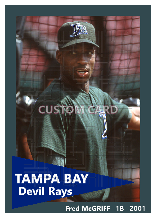 Fred McGriff - 2001 Tampa Bay Devil Rays - pose B - choose a size & style