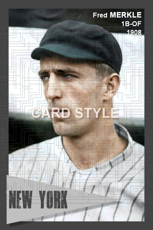 Fred Merkle - 1908 New York Giants - choose a size & style