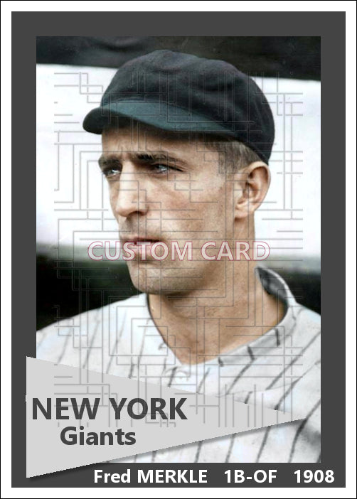 Fred Merkle - 1908 New York Giants - choose a size & style