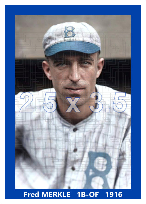 Fred Merkle - 1916 Brooklyn Robins - choose a size & style