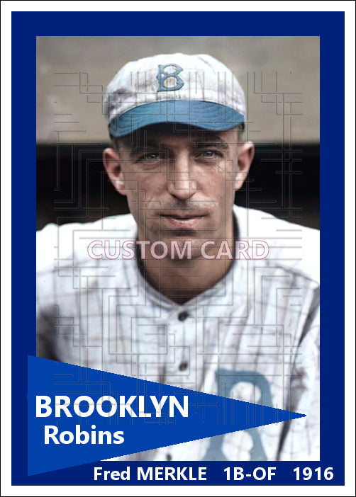 Fred Merkle - 1916 Brooklyn Robins - choose a size & style
