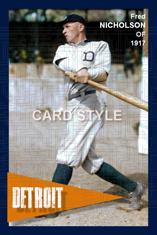 Fred Nicholson - 1917 Detroit Tigers - choose a size & style