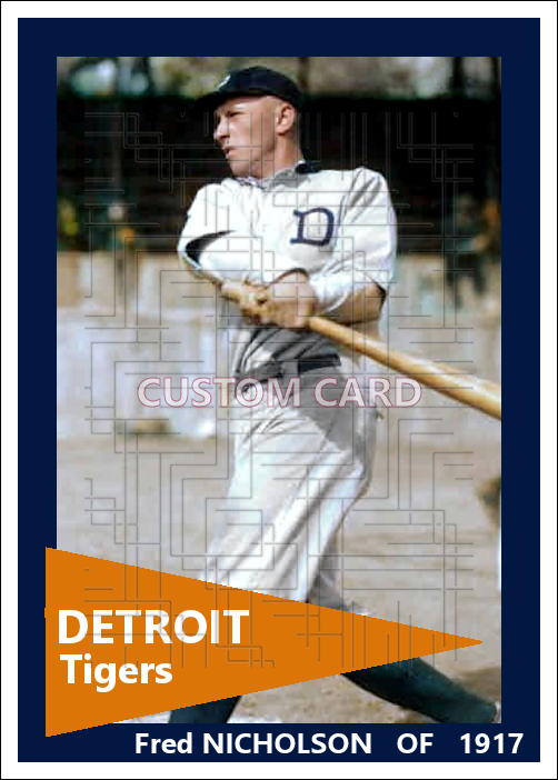 Fred Nicholson - 1917 Detroit Tigers - choose a size & style