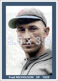 Fred Nicholson - 1920 Pittsburgh Pirates - choose a size & style
