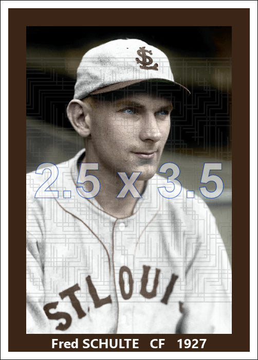 Fred Schulte - 1927 St. Louis Browns - choose a size & style
