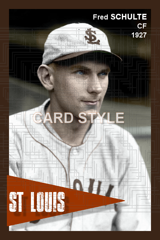 Fred Schulte - 1927 St. Louis Browns - choose a size & style