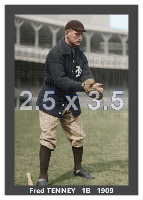Fred Tenney - 1909 New York Giants - choose a size & style