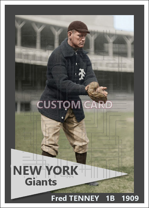 Fred Tenney - 1909 New York Giants - choose a size & style