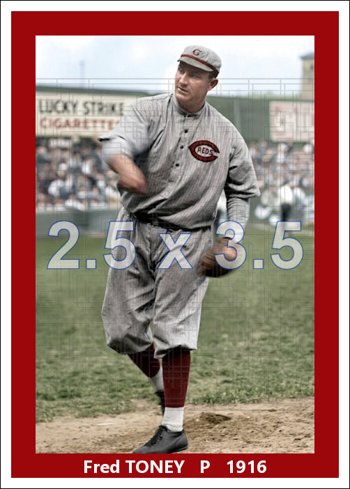 Fred Toney - 1916 Cincinnati Reds - choose a size & style