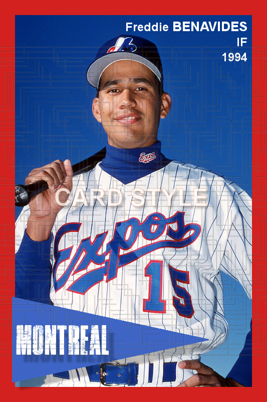 Freddie Benavides - 1994 Montreal Expos - choose a size & style