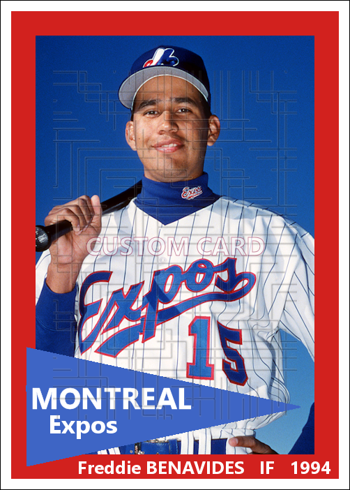Freddie Benavides - 1994 Montreal Expos - choose a size & style