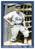 Freddie Fitzsimmons - 1943 Philadelphia Phillies - choose a size & style