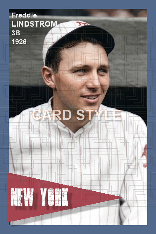 Freddie Lindstrom - 1926 New York Giants - choose a size & style