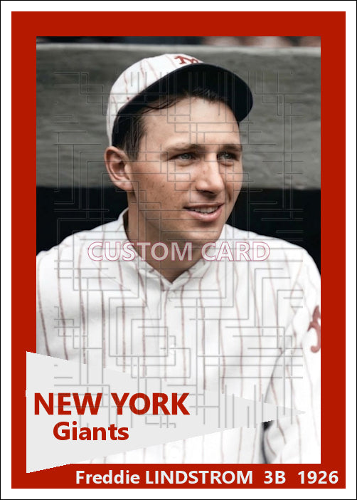 Freddie Lindstrom - 1926 New York Giants - choose a size & style