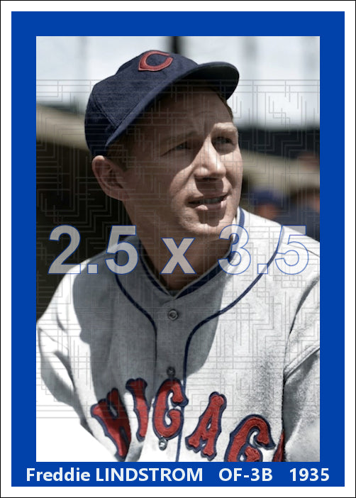 Freddie Lindstrom - 1935 Chicago Cubs - choose a size & style