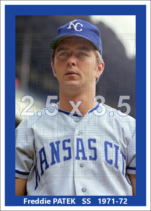 Freddie Patek - 1971-72 Kansas City Royals - choose a size & style
