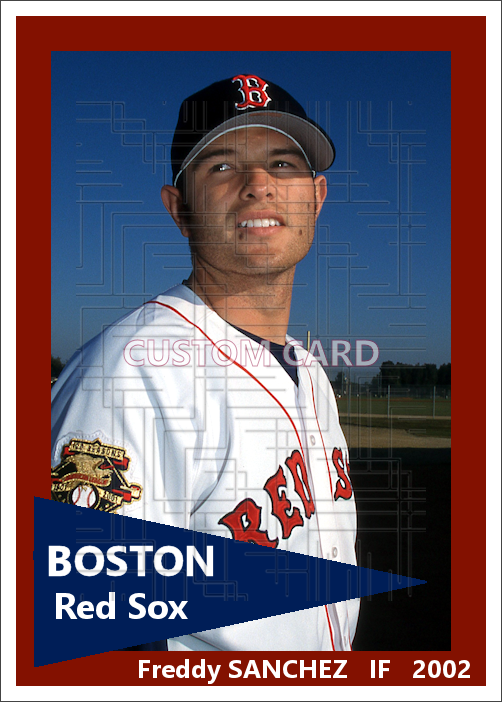 Freddy Sanchez - 2002 Boston Red Sox - choose a size & style