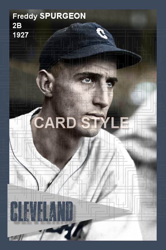 Freddy Spurgeon - 1927 Cleveland Indians - choose a size & style