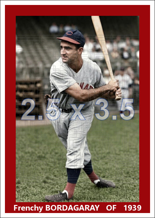 Frenchy Bordagaray - 1939 Cincinnati Reds - choose a size & style