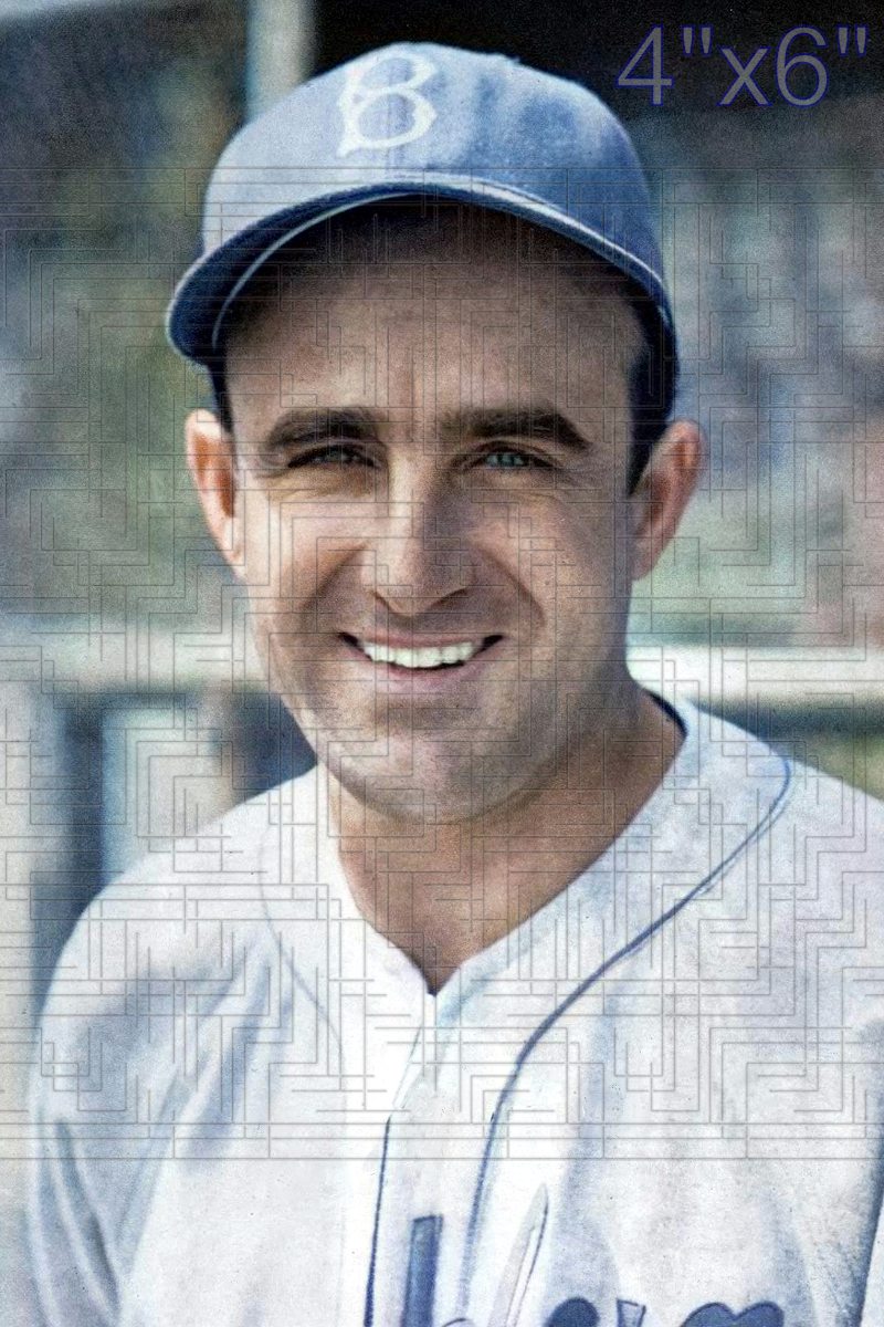 Frenchy Bordagaray - 1944 Brooklyn Dodgers - choose a size & style