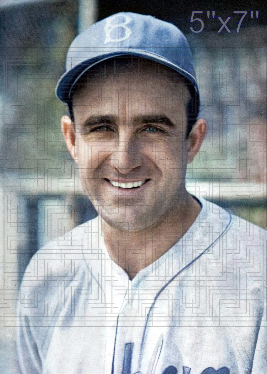 Frenchy Bordagaray - 1944 Brooklyn Dodgers - choose a size & style