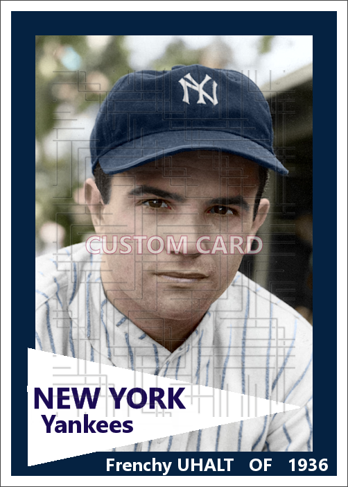 Frenchy Uhalt - 1936 New York Yankees - choose a size & style