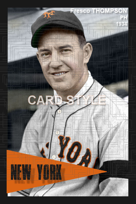 Fresco Thompson - 1934 New York Giants - choose a size & style