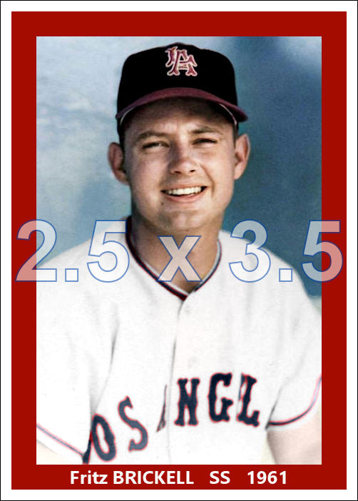Fritz Brickell - 1961 Los Angeles Angels - choose a size & style