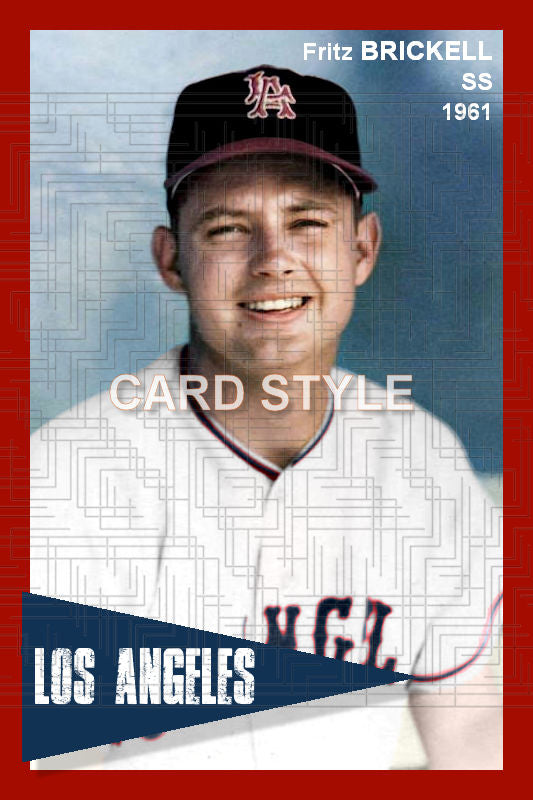 Fritz Brickell - 1961 Los Angeles Angels - choose a size & style