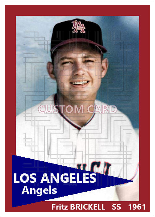 Fritz Brickell - 1961 Los Angeles Angels - choose a size & style