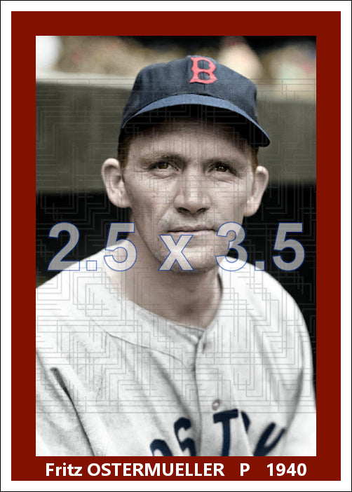 Fritz Ostermueller - 1940 Boston Red Sox - choose a size & style