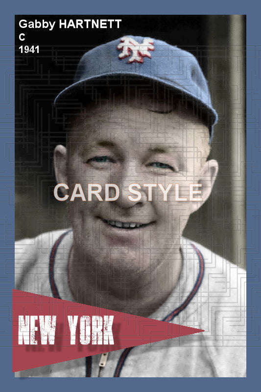 Gabby Hartnett - 1941 New York Giants - choose a size & style